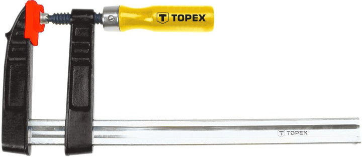 TOPEX Schraubzwinge 120 x 800, Spann-Weite 800 mm, Spanntiefe 120 mm, Schnellgriffklemmen aus Stahl,