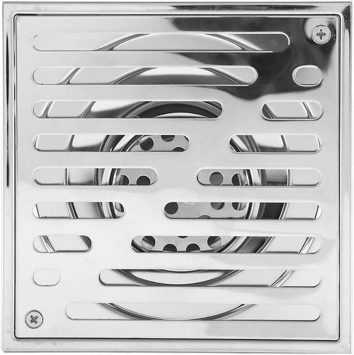 Tbest Edelstahl 150 X 150, Anti-Verstopfen Abflussgitter, Modern, Silber, Edelstahl-Sieb-Konstruktio