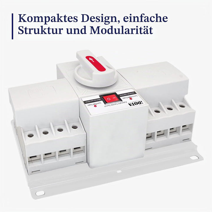 Dual Power Automatischer Transferschalter AC 230V 4P 63A Lastumschalter Notstrom Umschalter Automati