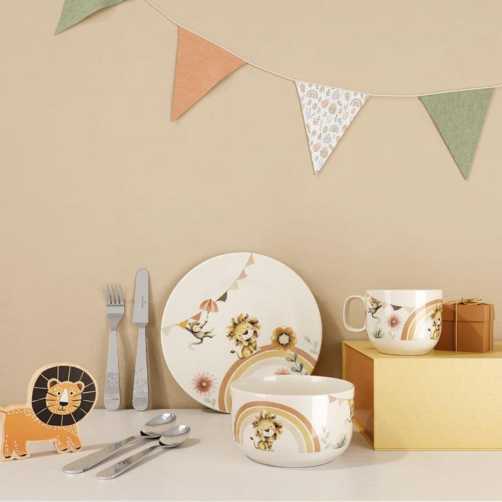 Villeroy & Boch – Boho kids Roar like a lion Kindergeschirr Set 7tlg., Kindergeschirr Porzellan und
