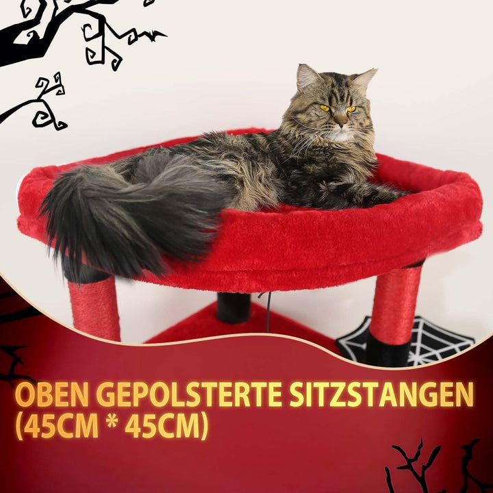 Globlazer Kratzbaum Ecke Stabil mit Grosse Loungebereich für 2/3 Katzen C51 | Eckkratzbaum Platz Spa