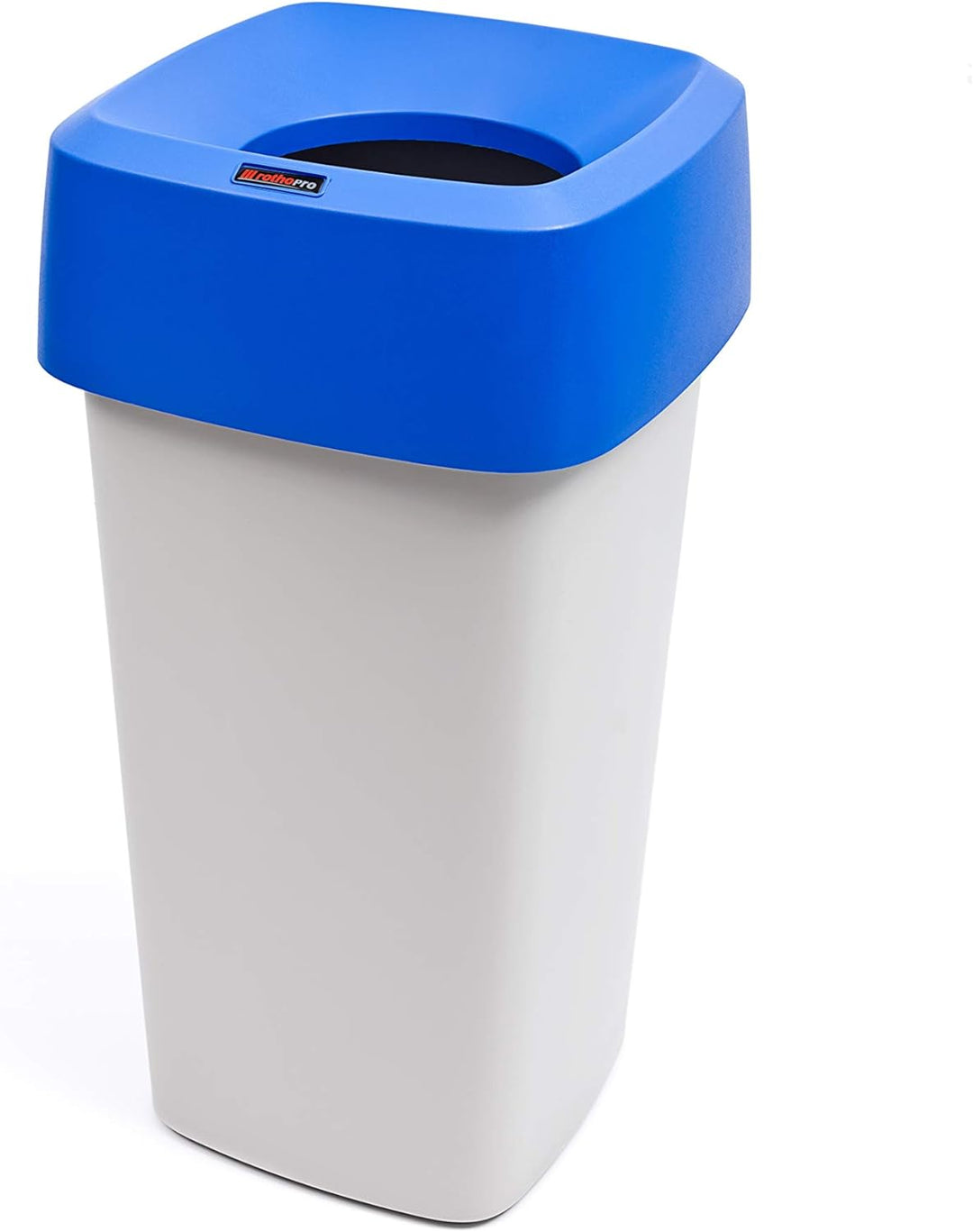 Rotho Modo Mülleimer 60l ohne Deckel, Kunststoff (PP) BPA-frei, grau, 60l (39,0 x 39,0 x 65,0 cm) Ei