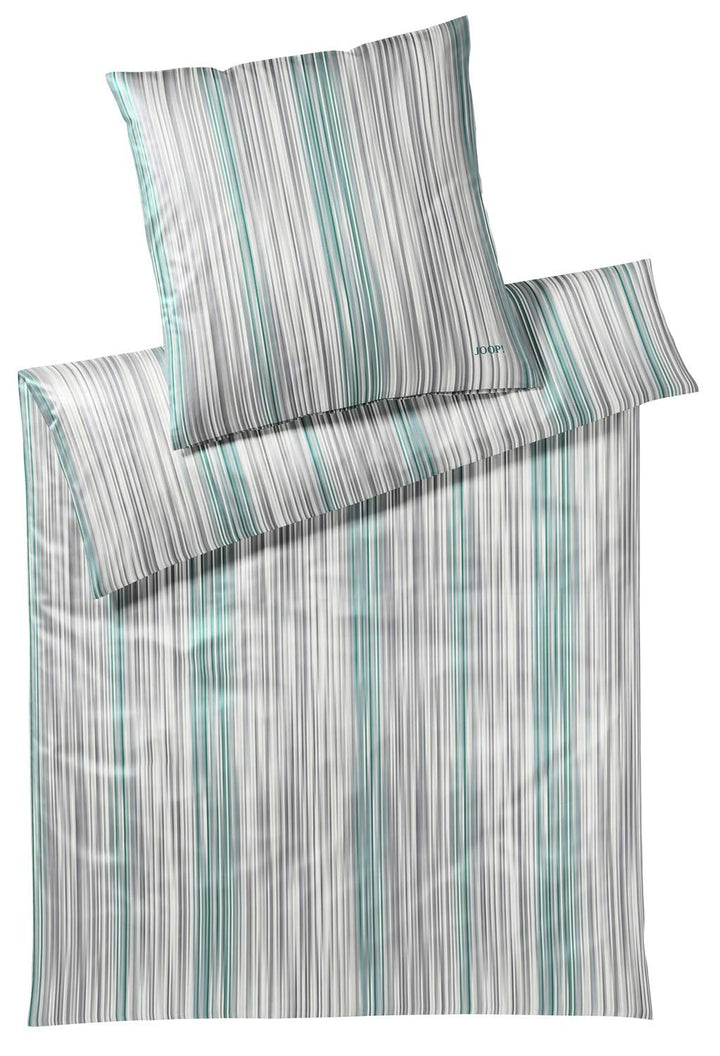 Joop! Bettwäsche Pinstripe jade 1 Bettbezug 200 x 200 cm + 2 Kissenbezüge 80 x 80 cm, 1 Bettbezug 20