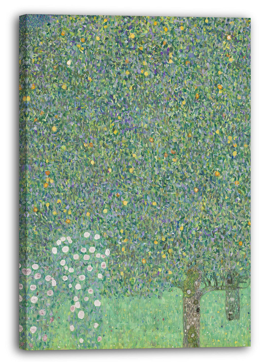 Printed Paintings Leinwand (60x80cm): Gustav Klimt - Rosen unter Bäumen (1905) 60x80 cm, 60x80 cm