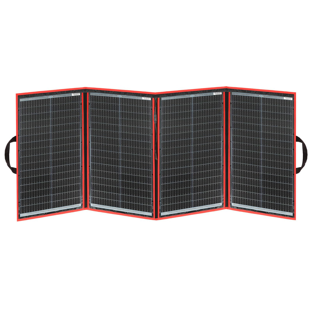 DOKIO 200W 18V Faltbar Solar Panel Kit Monokristallines Mit Solarladeregler Und PV-Kabel (Für 12V Kf