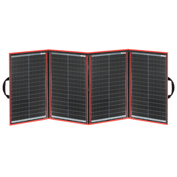 DOKIO 200W 18V Faltbar Solar Panel Kit Monokristallines Mit Solarladeregler Und PV-Kabel (Für 12V Kf