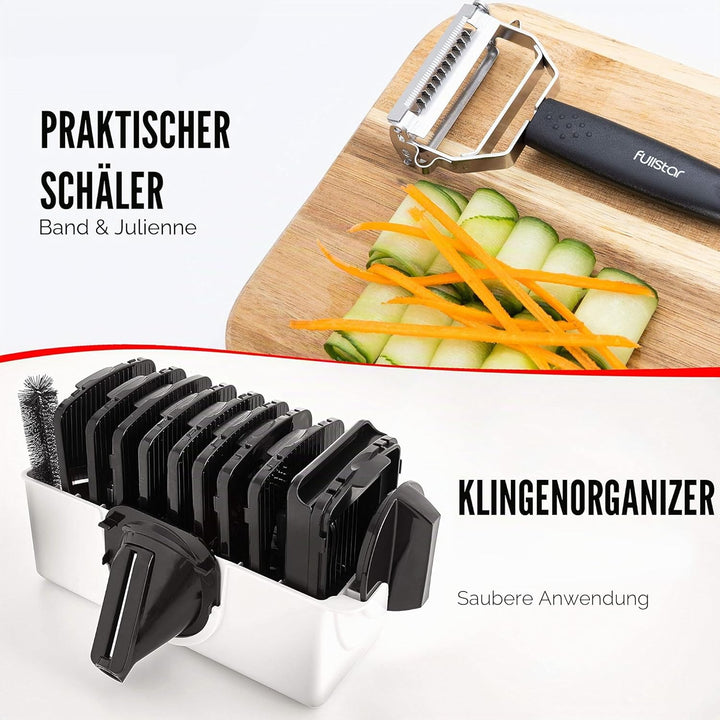 Mandoline Gemüsehobel Gemüsereibe - Gurkenhobel Dünne Scheiben - Reibe für Gemüse - Hobel Gemüse - K
