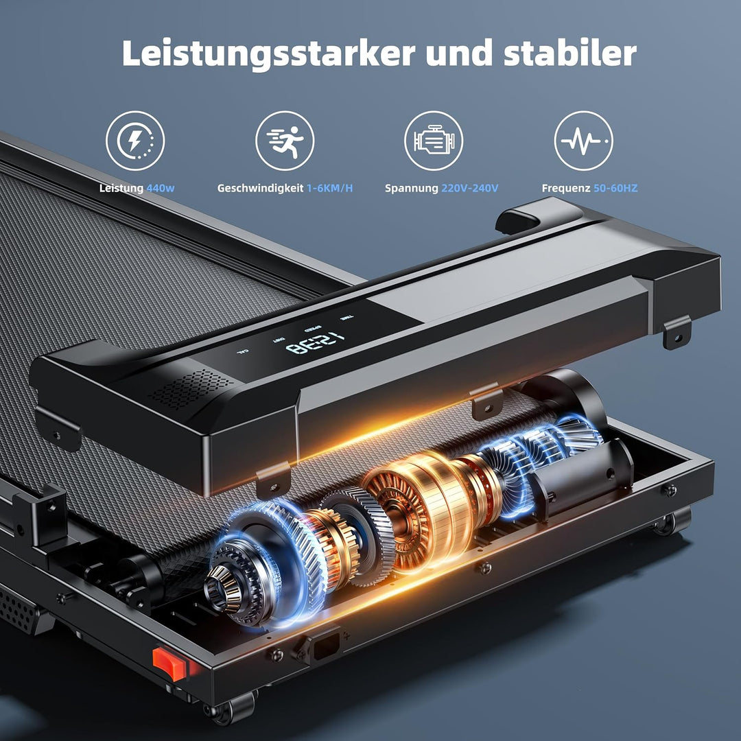 Laufband für Zuhause Walking Pad Klappbar - Home Schreibtisch Laufpad Faltbares Foldable Treadmill L
