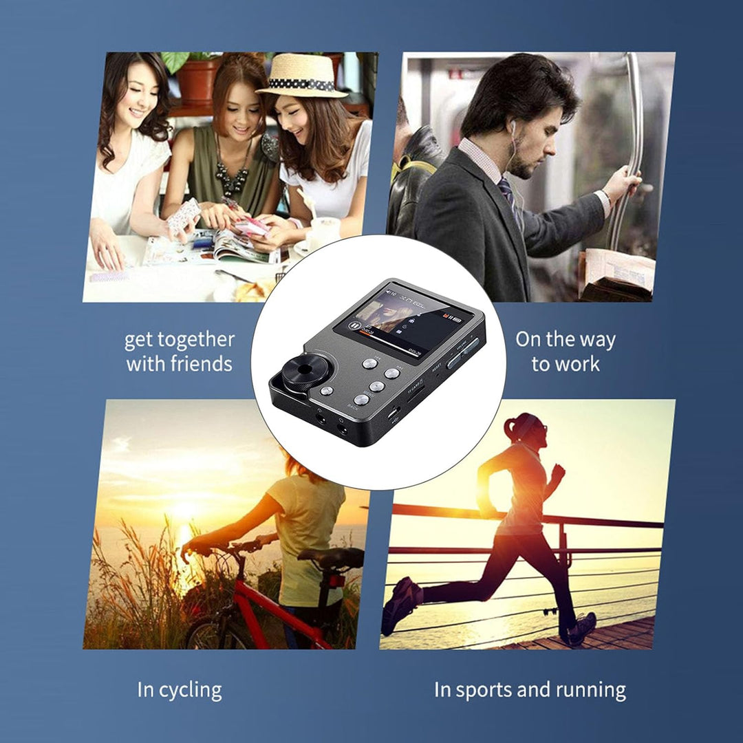 Hi Res MP3 Player, DSD 128 FLAC DAC Hochauflösender Verlustfreier Audio Player mit 64GB Speiche 2.0-