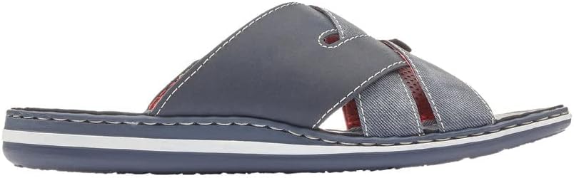 Rieker Herren 21099 Pantoletten 43 EU Blau, 43 EU Blau