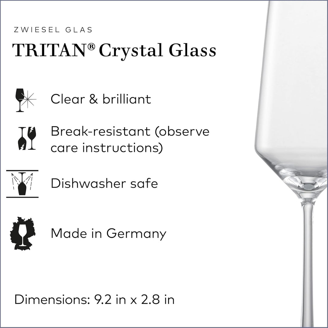 Schott Zwiesel 26112415 Pure Glas Champagneflûte met MP, 0.21 L, 6 Stück Champagne flute Single 6 St
