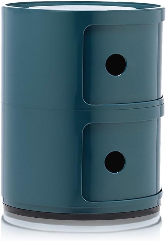 Kartell Componibili, 2 Elements, Blau, Runde Basis 2 Fächer