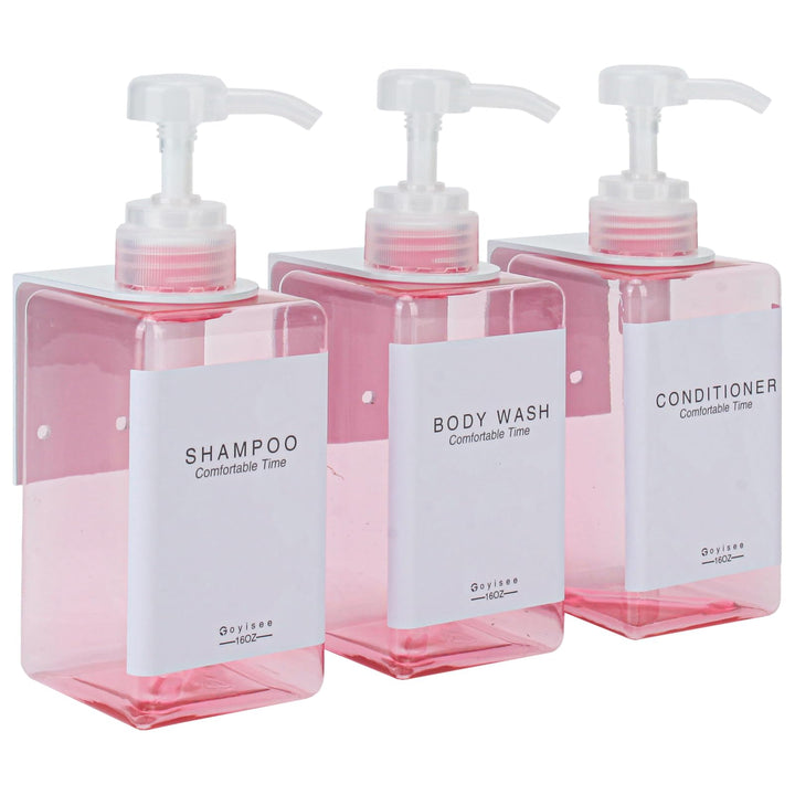 Nachfüllbare Shampoo- und Conditioner-Flaschen für Duschwand, Shampoo- und Conditioner-Spender mit P