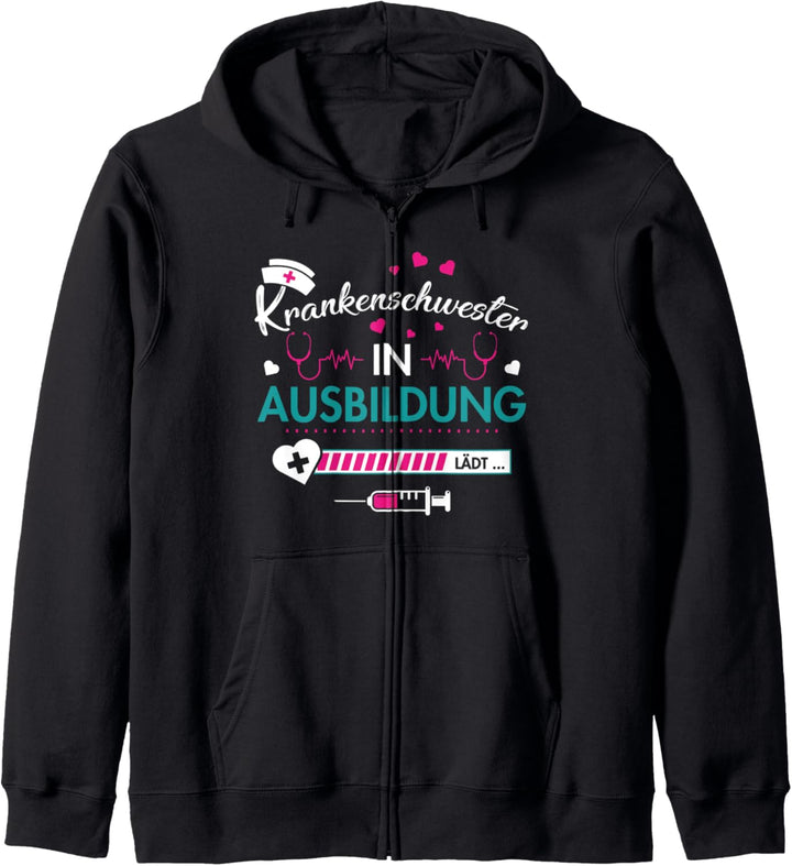 Krankenschwester in Ausbildung lädt Prüfung Bestanden Kapuzenjacke