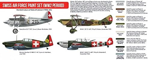 Hataka Hobby - Swiss Air Force Paint Set (ww2 period)