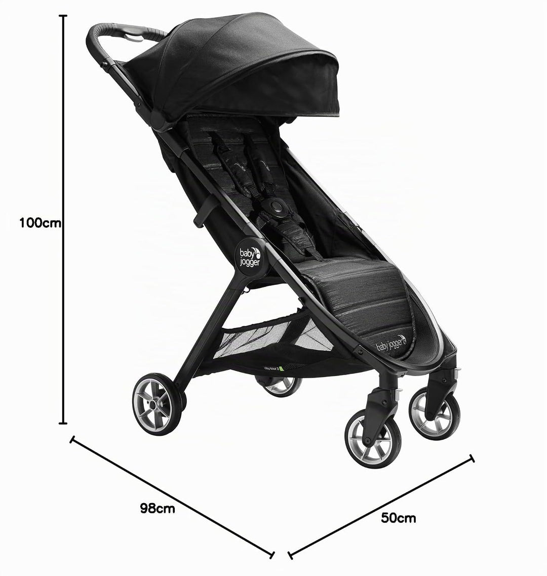 Baby Jogger City Tour 2 Reisebuggy | Kleiner, leichter und kompakter Buggy mit Einhandfalt | Pitch B