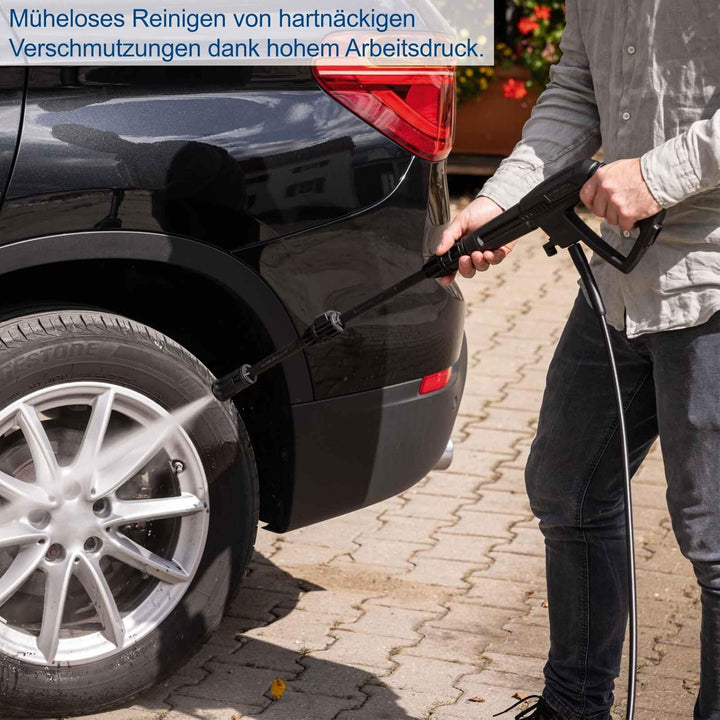 Scheppach Hochdruckreiniger HPC1400 mit Aluminiumpumpe & Quick-Connect-System | 1400W Motorleistung