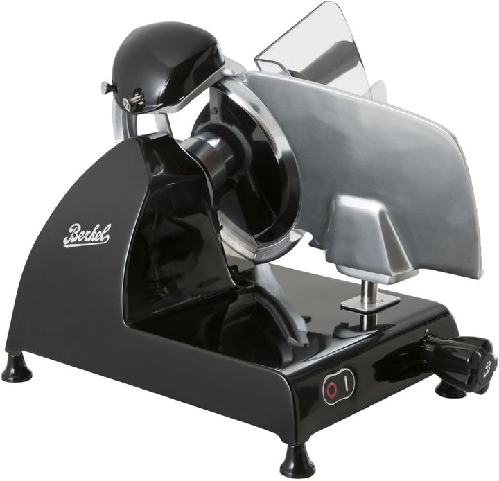 Berkel RL 250 schwarz Profi-Ausschnittmaschine, 250 mm, Aluminium, Schwarz, Weinfassholzbrett, manue