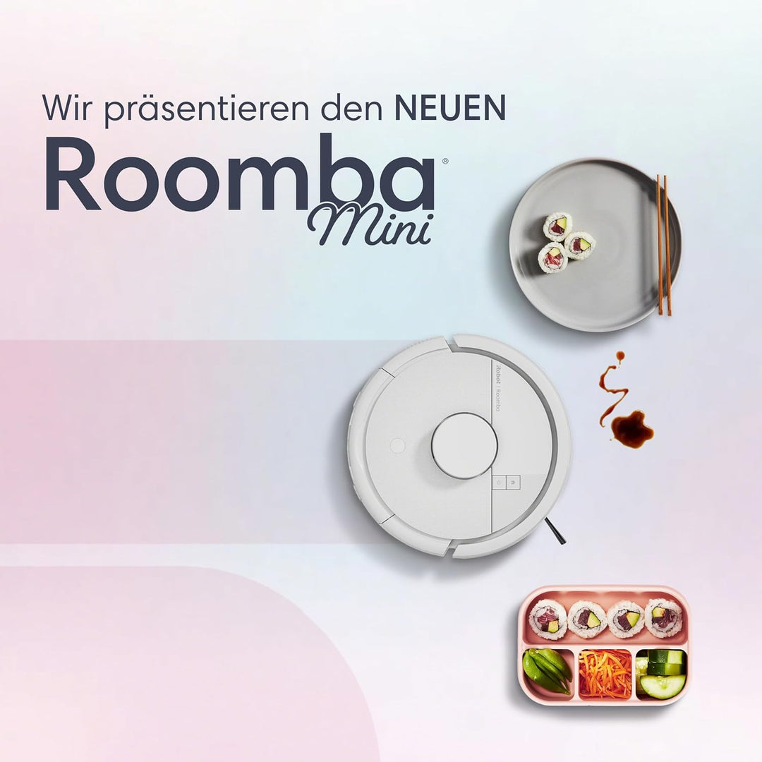 iRobot Roomba® Mini Saug- & Wischroboter + AutoEmpty™ Dock, Weiss, Weiss