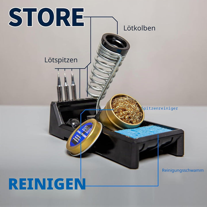 YIHUA 928D-III Tragbares digitales Lötkolben-Set mit Temperaturstabilisierungsfunktion und LED-Displ