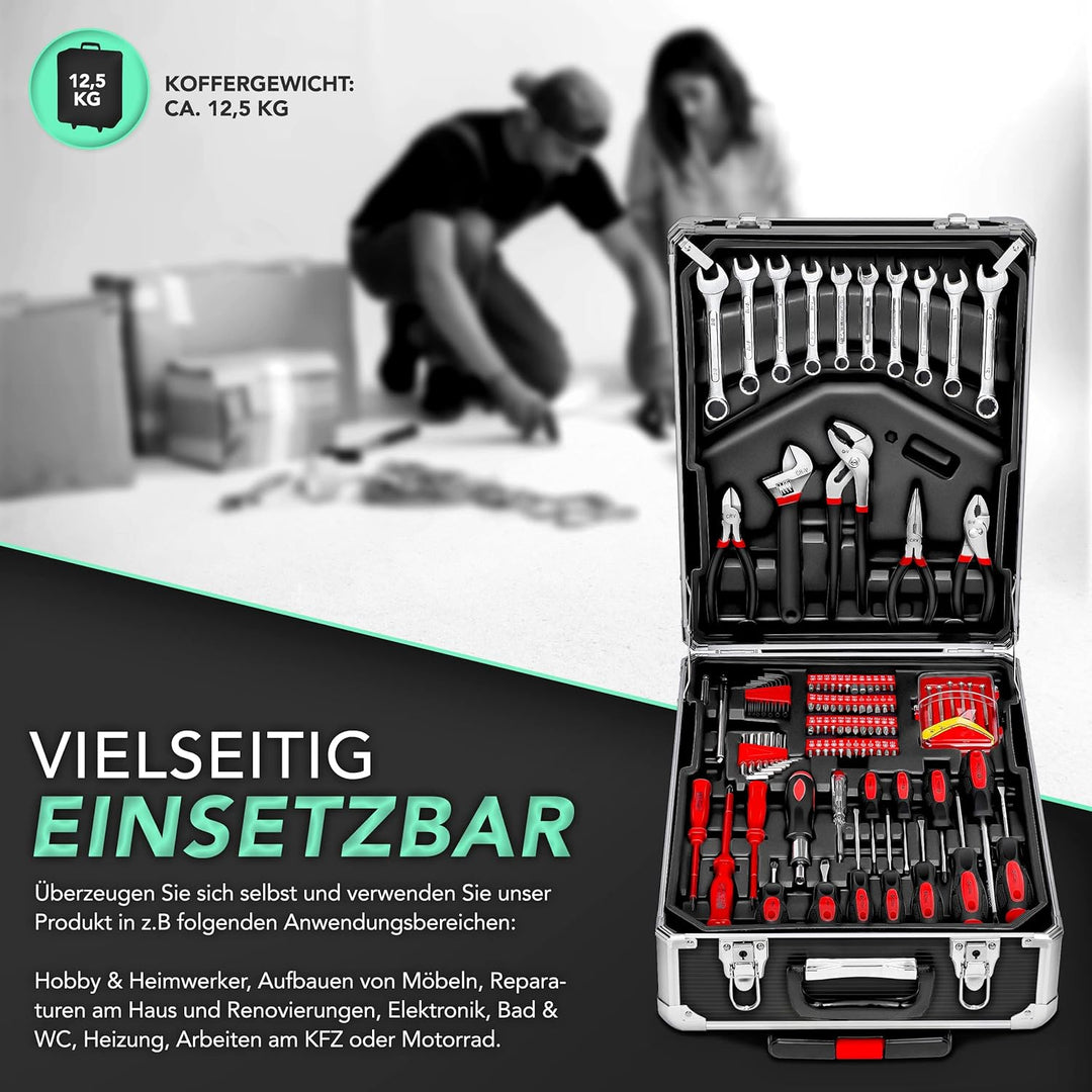 TRESKO Werkzeugkoffer 949 teilig | Werkzeugkasten | Werkzeugkiste | Werkzeugtasche | Werkzeug Set |