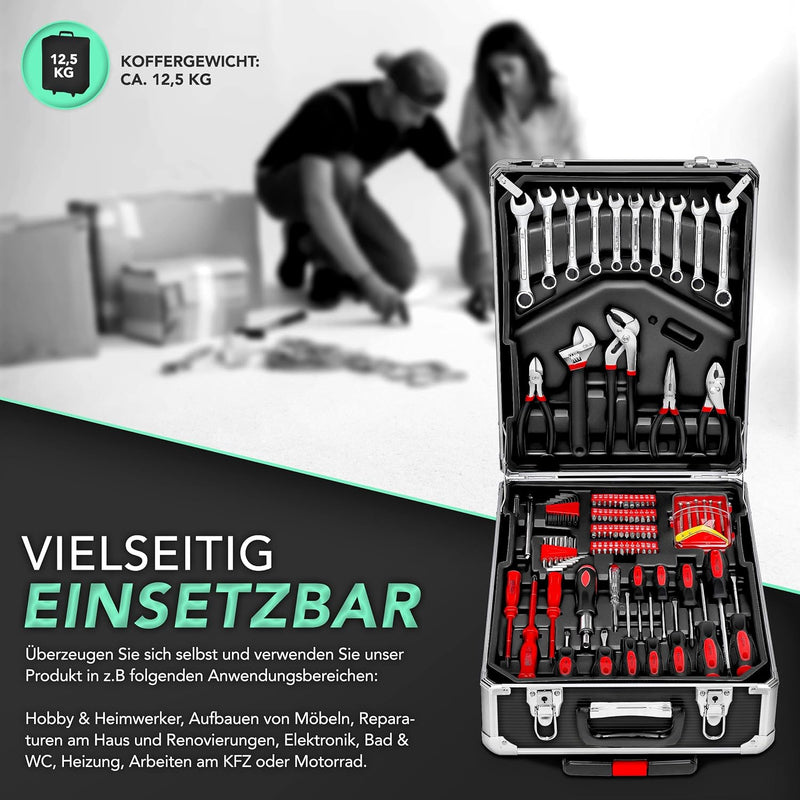 TRESKO Werkzeugkoffer 949 teilig | Werkzeugkasten | Werkzeugkiste | Werkzeugtasche | Werkzeug Set |