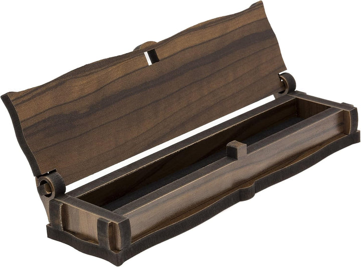 Gök-Türk Elegante Gebetskette/Tesbih mit Schatulle/Tesbih Box - mit goldfarbenem Anhänger 'IYI' Kayi