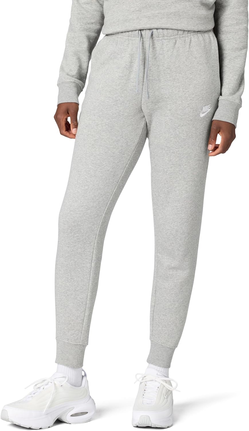 Nike Damen Hose NSW Club S Dk Grey Heather/White, S Dk Grey Heather/White