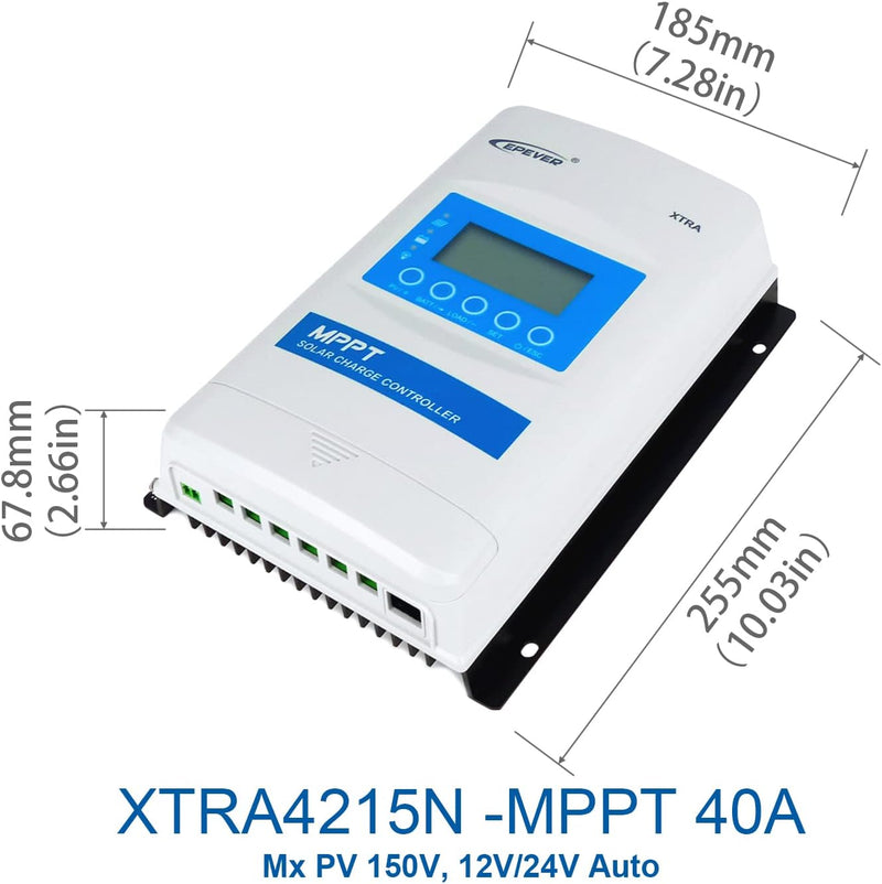 EPEVER MPPT XTRA-N XTRA4210N SolarLaderegler charge controller, Ladestrom 40A, 12/24VDC auto work, P