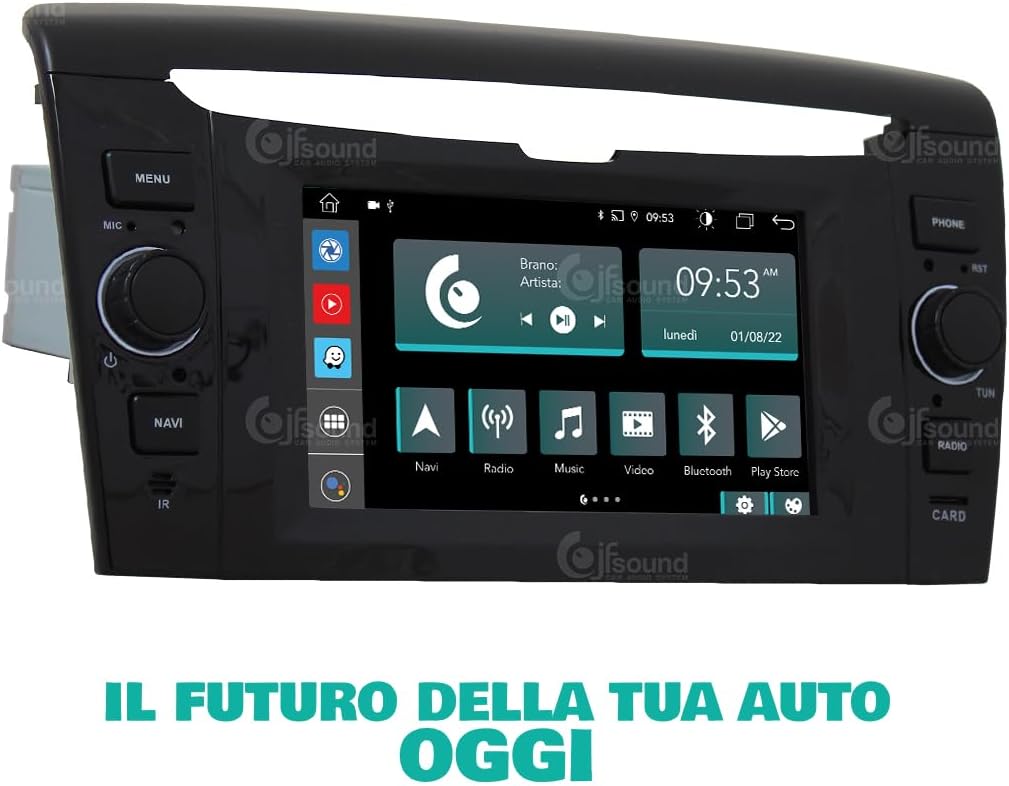 Personalisiertes Autoradio für Lancia Ypsilon serienmässig ohne Front-USB Android GPS Bluetooth WiFi