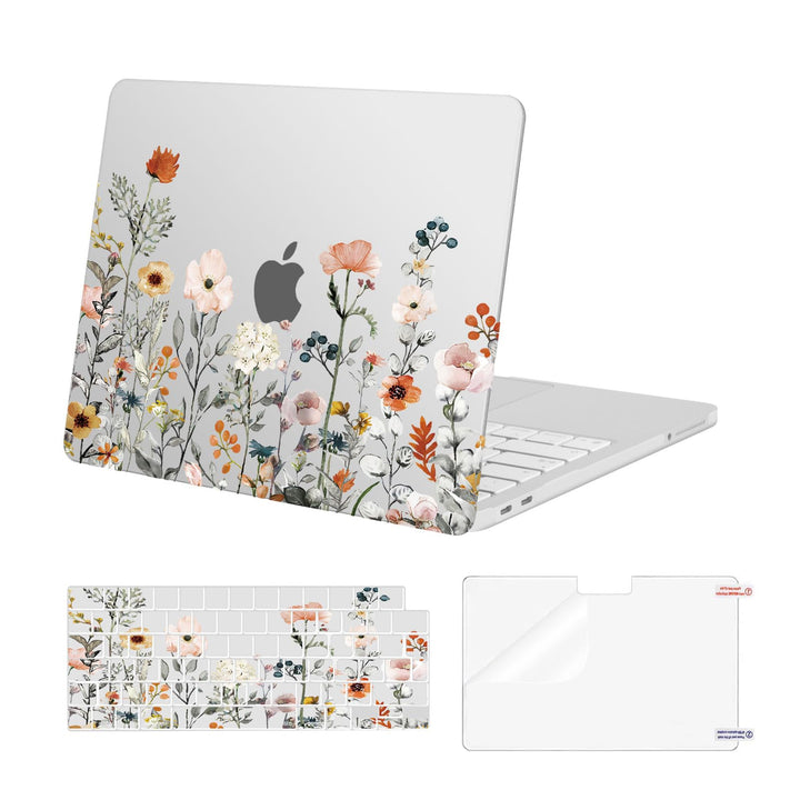 MOSISO Kompatibel mit MacBook Air 13 Zoll Hülle M4 M3 M2 2025 2024-2022 A3240 A3113 A2681, Gartenblu