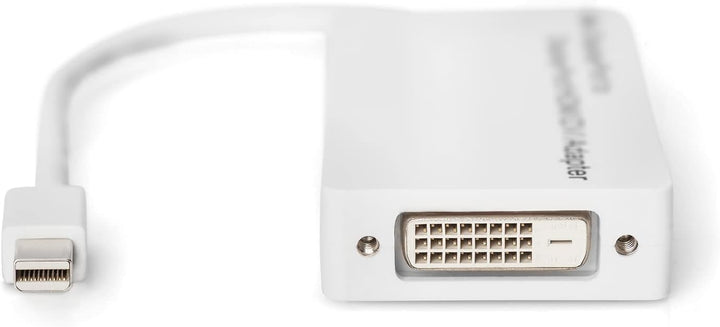 DIGITUS Mini DisplayPort Grafik Y Adapter, mDP zu DVI-D + HDMI + VGA, Full HD 60 Hz, Weiss
