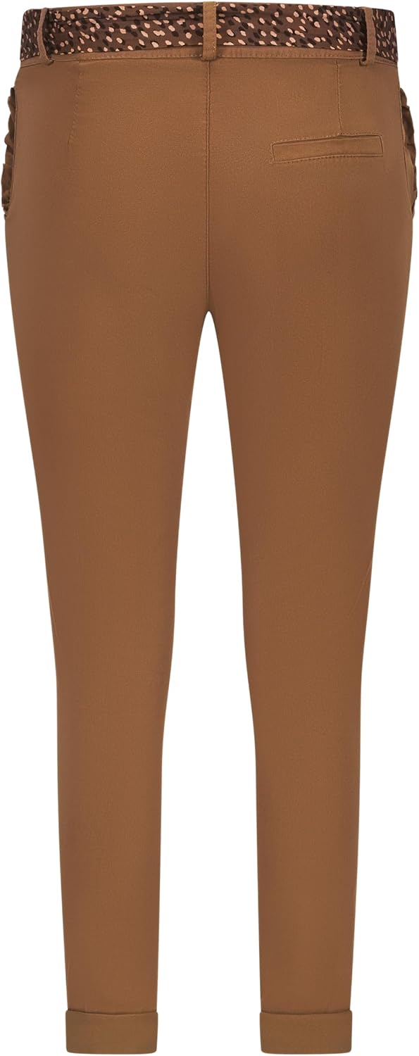 Mississhop Female Damen Stretch Klassische Chino Hose S Braun, S Braun