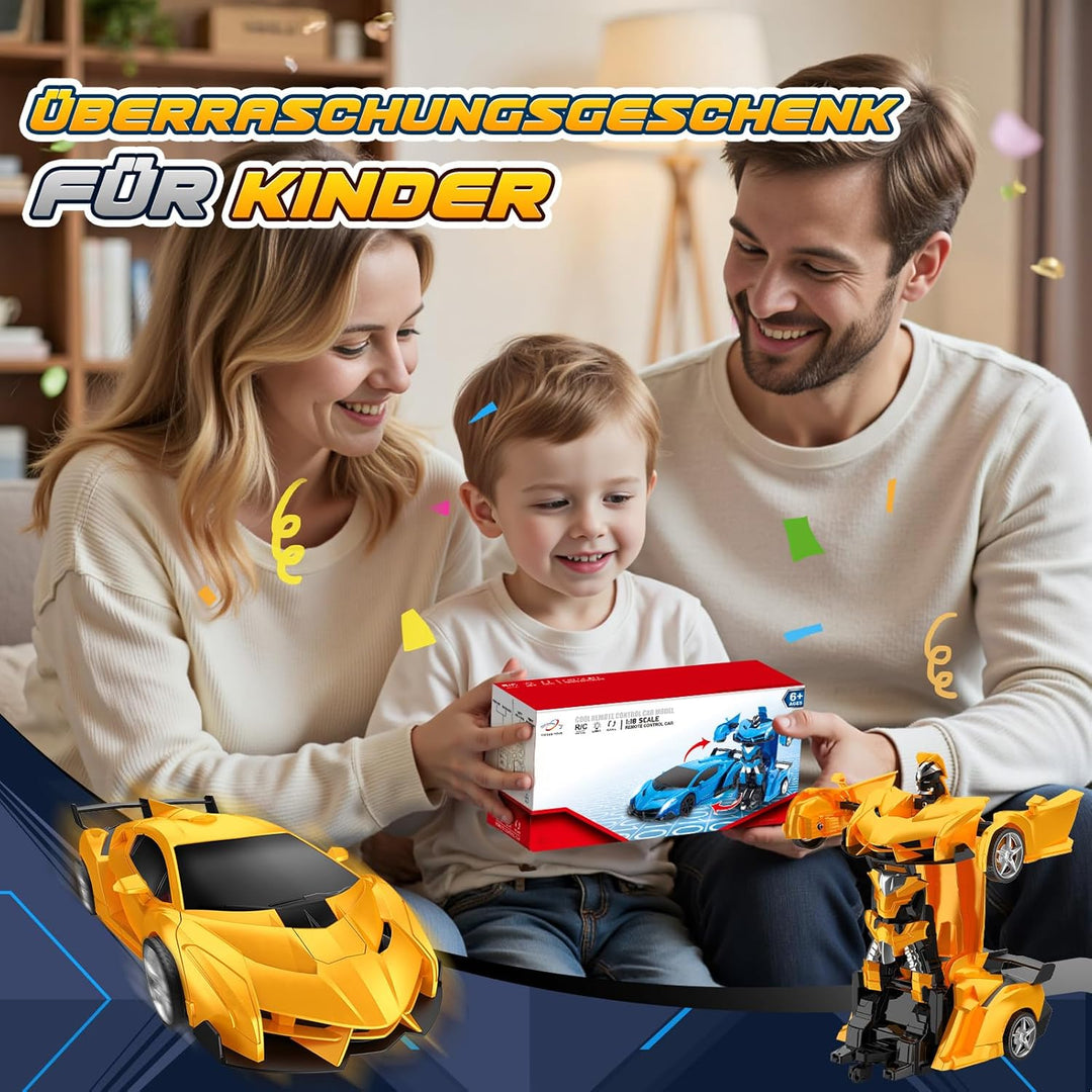 Braxel 2 in 1 Transforming Ferngesteuertes Auto Spielzeug ab 3-10 Jahre Junge Mädchen, 2,4GHz Robote