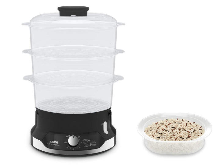 Tefal VC2048 Ultracompact Dampfgarer | Stapelbares Aufbewahrungssystem | Gesundes Kochen | 3 BPA-Fre