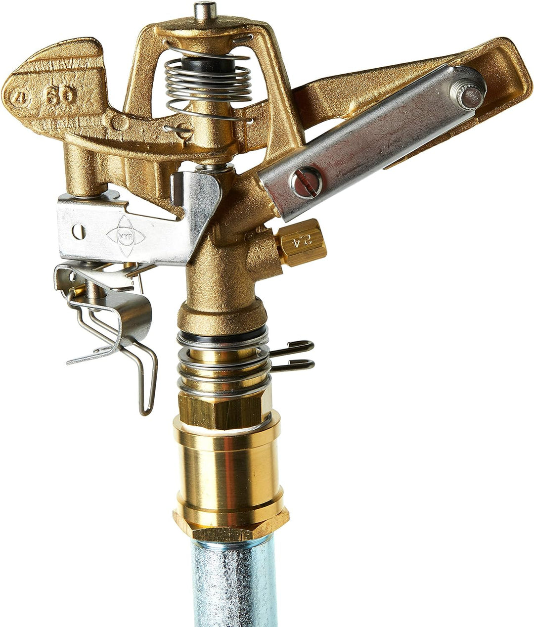 Geka 604424SSB Kreis-Hochregner V 60 S Stativ G 3/4 Zoll 700 bis 1070 mm, Silber/Gold, 18 x 8 x 13 c