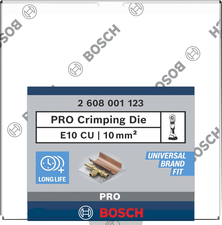 Bosch 1x PRO Presseinsatz für Kupfer (67 x 45 mm, Professional Zubehör Crimpwerkzeuge) E10, E10
