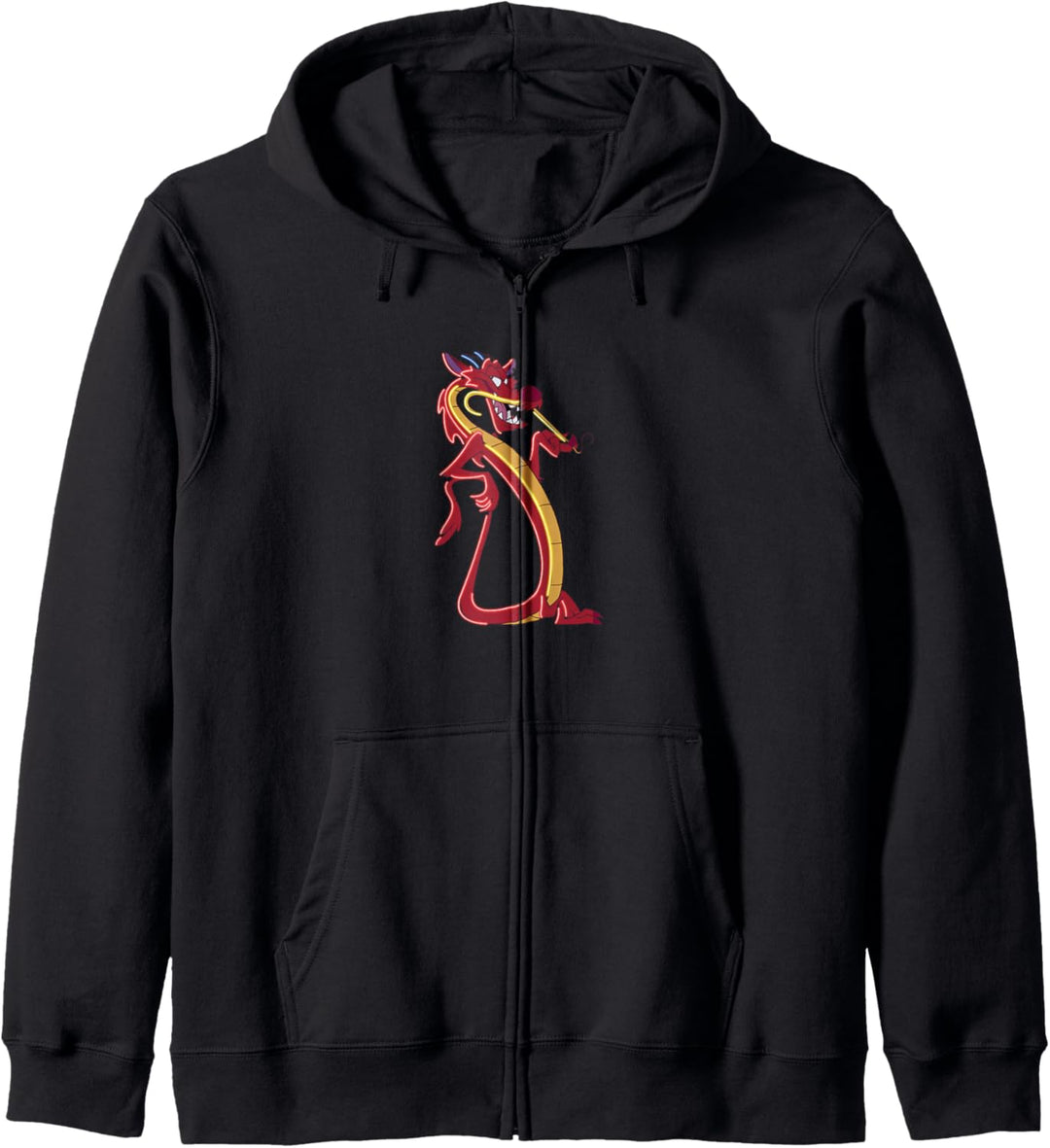 Disney Mulan Mushu Neon Accent Portrait Kapuzenjacke