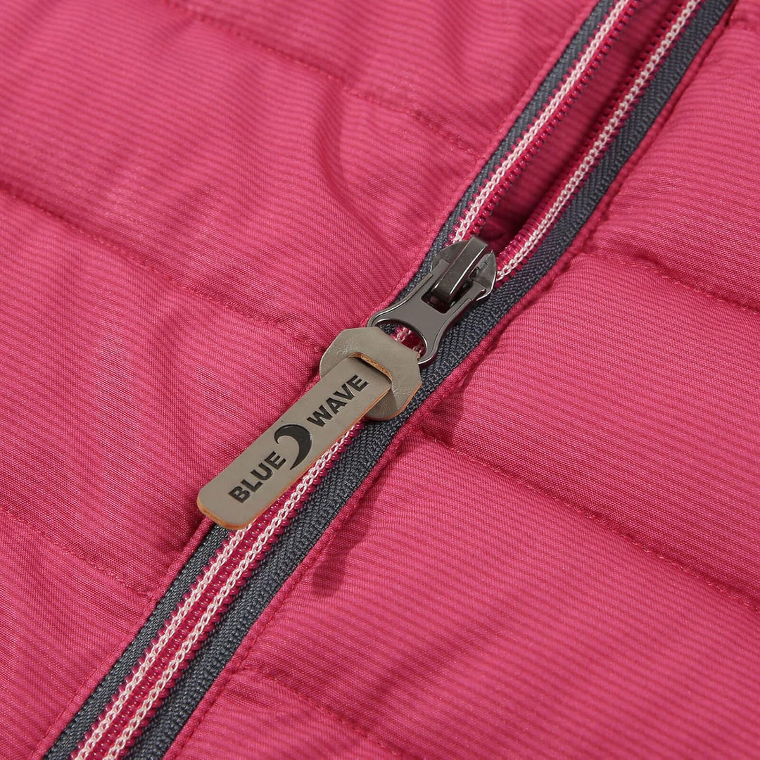 Blue Wave Damen Steppjacke Irina - Jacke gesteppt mit abnehmbarer Kapuze 36 Rosa, 36 Rosa