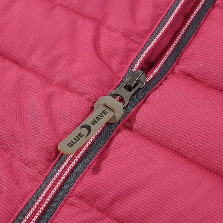 Blue Wave Damen Steppjacke Irina - Jacke gesteppt mit abnehmbarer Kapuze 36 Rosa, 36 Rosa