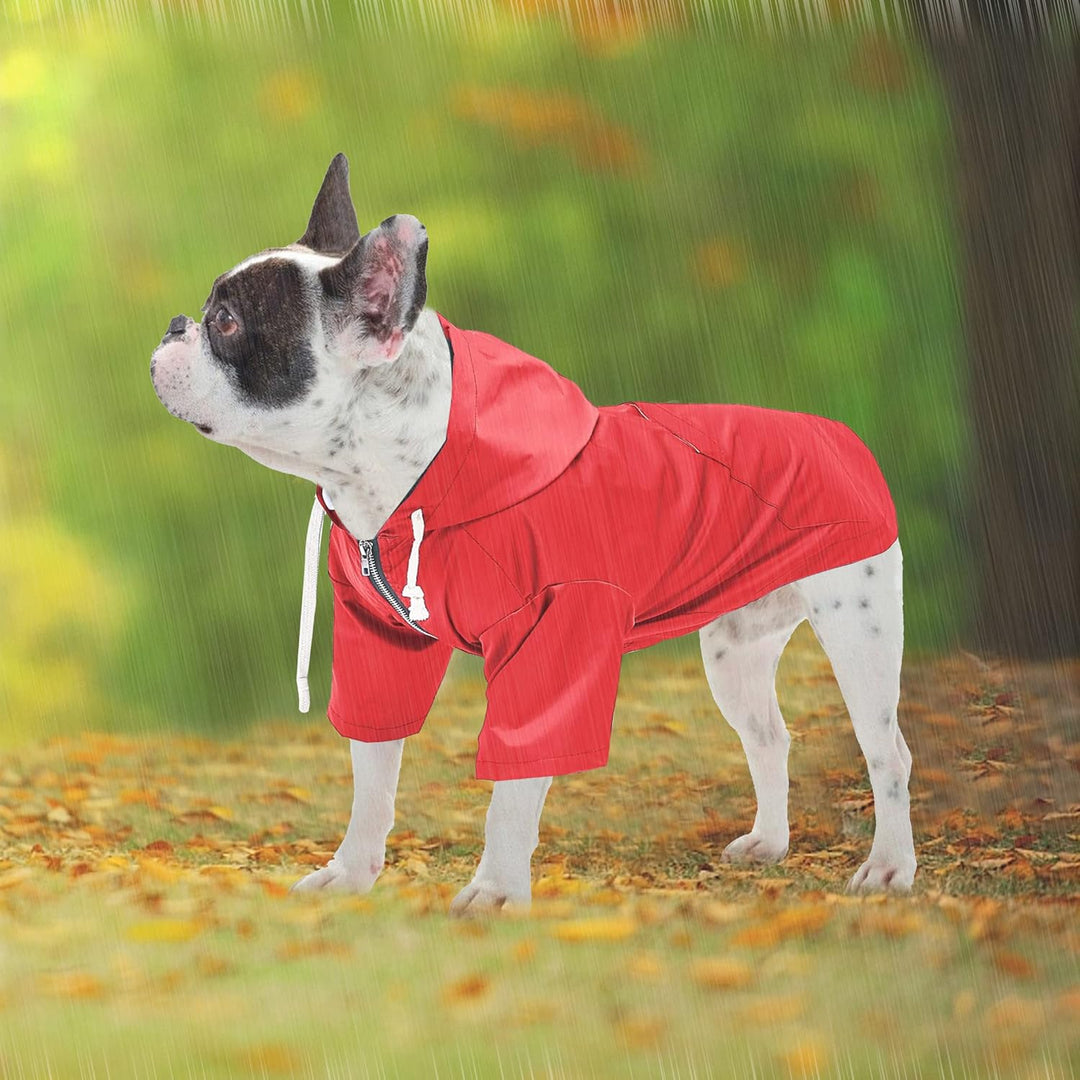 Pethiy Premium hunderegenmantel,Wasserdicht Hundemantel mit Kapuze Hundebekleidung Hunde Regenjacken