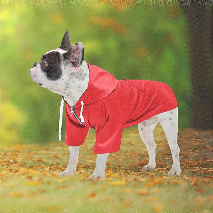 Pethiy Premium hunderegenmantel,Wasserdicht Hundemantel mit Kapuze Hundebekleidung Hunde Regenjacken
