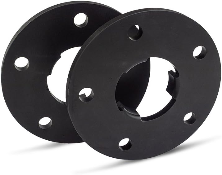 SCC Spurverbreiterung 12424W - schwarz eloxiert - LK: 130/5 NLB: 71,6 - 10mm - 2 Stück 10mm schwarz,