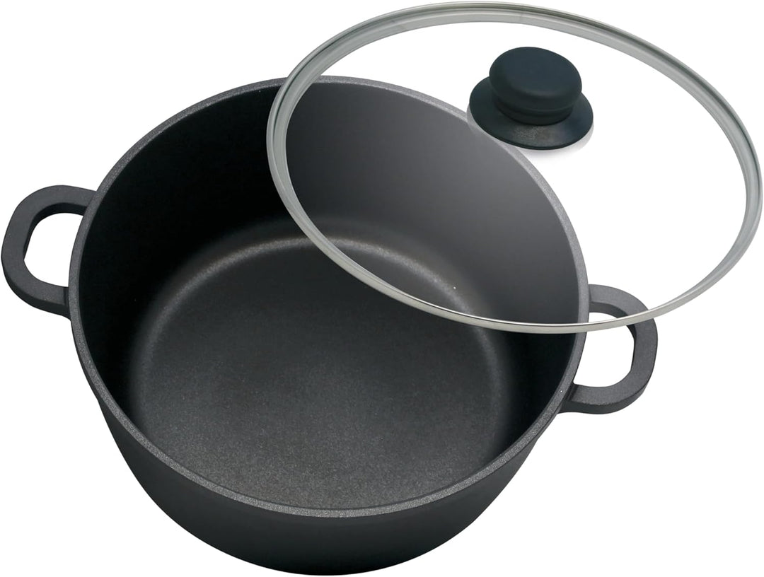 ELO Basic CA Topfset 4 tlg. mit ELODUR® Edition, Aluguss, Antihaftversiegelung, Glasdeckel, für alle