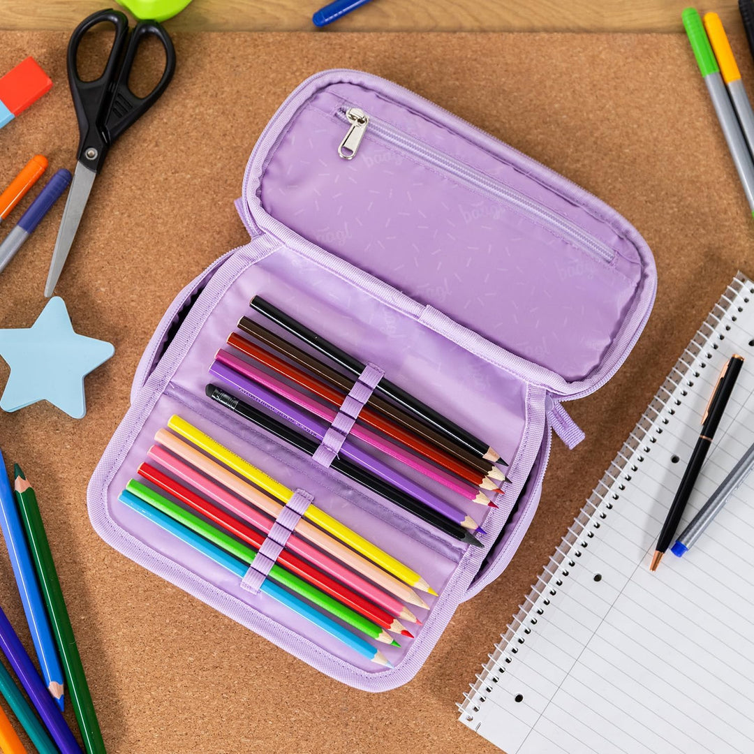 Baagl Federmäppchen für Mädchen - Schulmäppchen für Schreibwaren - Schulsachen Federtasche, Jungen F
