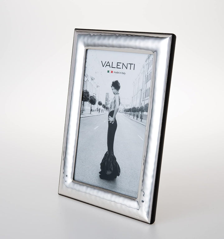 Valenti&Co. - Bilderrahmen - Silber in gehämmerter Optik - glänzend Hochzeit, zum Geburtstag von Fre