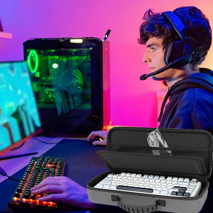 Keyboard-Tragetasche, 87-98 Tasten Mechanische Gaming-Tastatur Hartschalenkoffer Reise Schutztasche,