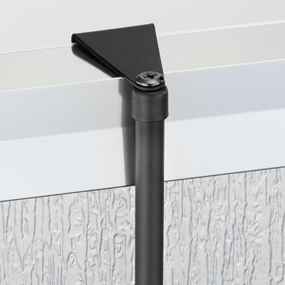 mDesign Duschablage zum Hängen über die Duschtür - praktisches Duschregal ohne Bohren - mit Saugnäpf