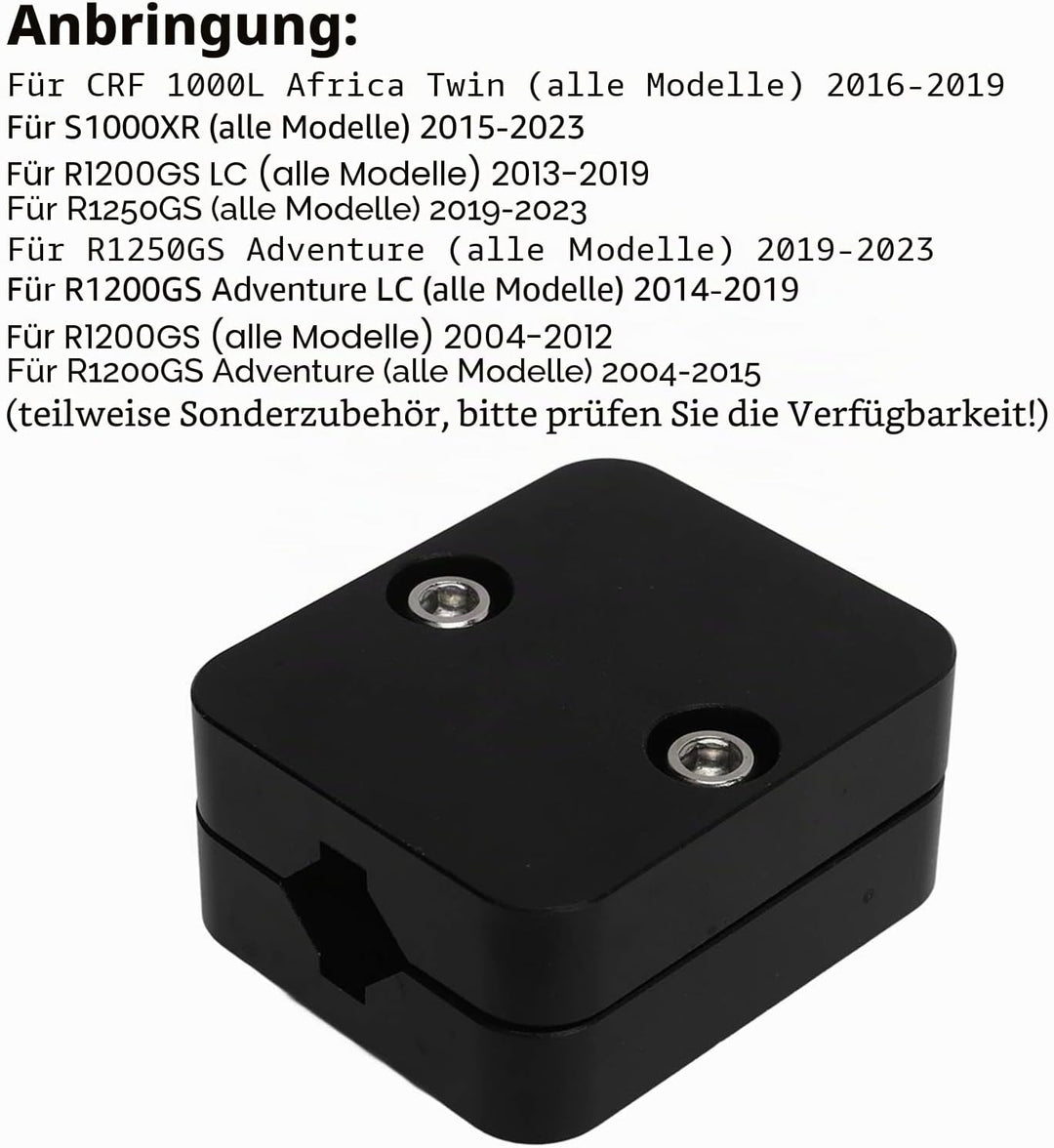 Aramox Motorrad-GPS-Halterung, Handy-Navigationshalterung aus Aluminiumlegierung für S1000XR R1200GS