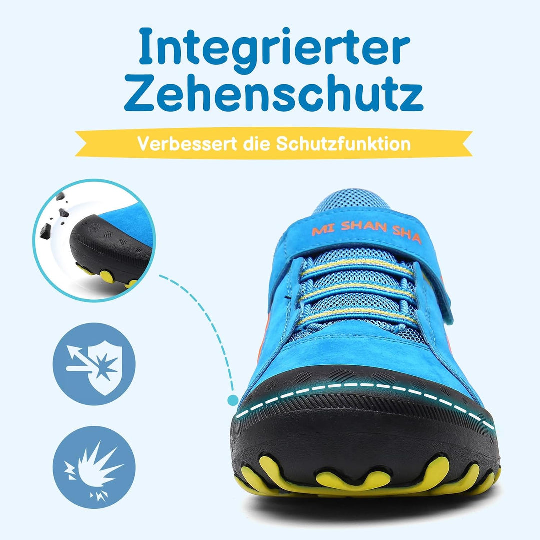 Mishansha Jungen Mädchen Wanderschuhe rutschfest Walkingschuhe Weich Flexibel Stabil Fitnessschuhe F